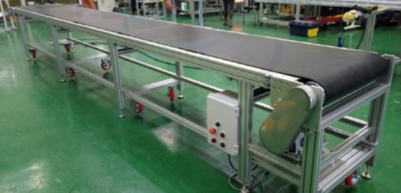 Cấu tạo và ứng dụng của Băng tải PVC Phẳng Băng tải PVC phẳng trong dây chuyền sản xuất
