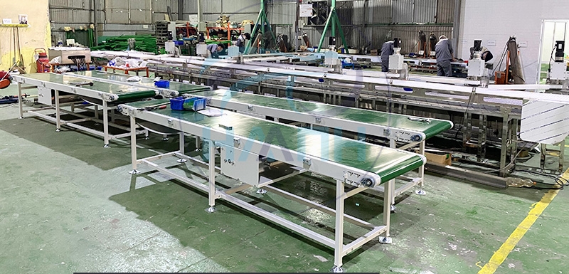 Băng tải PVC xanh